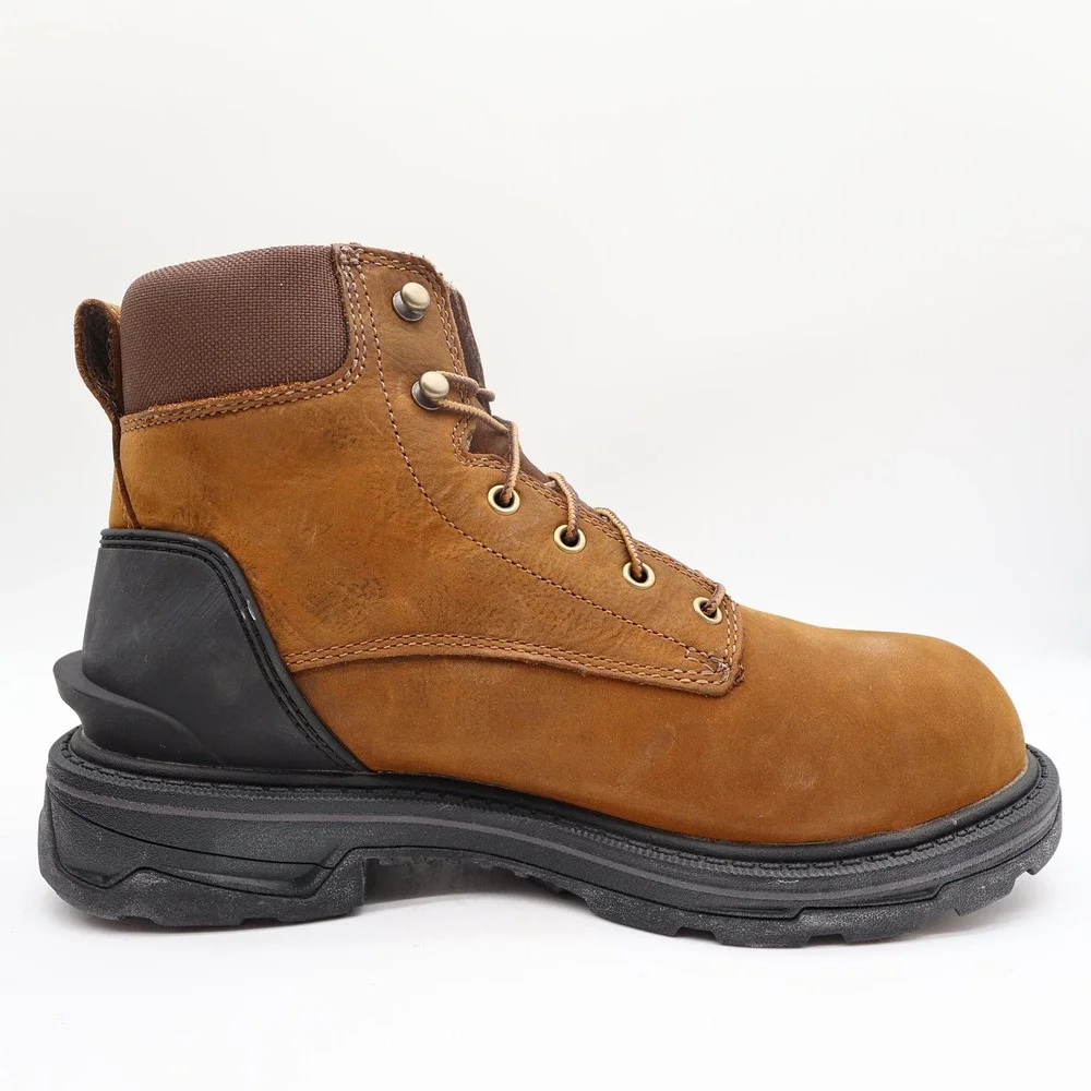 Carhartt Ironwood Work Boots Mens 9.5 M Brown Leather Alloy Toe Waterproof NWT